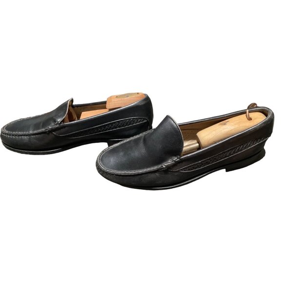 Allen Edmonds EEE Men Loafers 72008 42450 Leather Stretchers Black